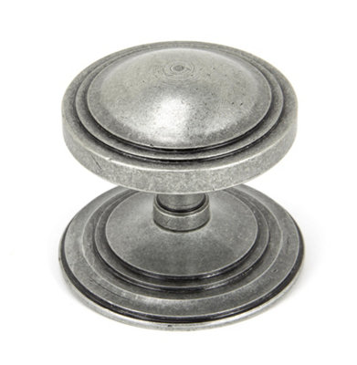 From The Anvil Pewter Art Deco Centre Door Knob