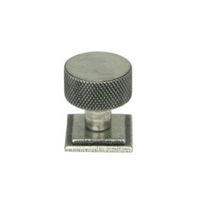 From The Anvil Pewter Brompton Cabinet Knob - 25mm (Square)