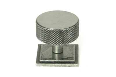 From The Anvil Pewter Brompton Cabinet Knob - 38mm (Square)
