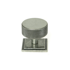 From The Anvil Pewter Brompton Cabinet Knob - 38mm (Square)