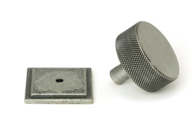 From The Anvil Pewter Brompton Cabinet Knob - 38mm (Square)