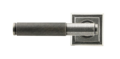 From The Anvil Pewter Brompton Lever on Rose Set (Square)