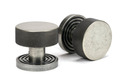 From The Anvil Pewter Brompton Mortice/Rim Knob Set (Beehive)