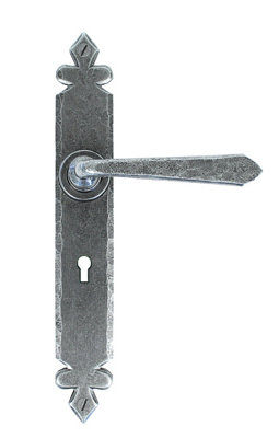 From The Anvil Pewter Cromwell Lever Lock Set