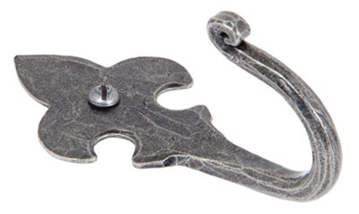 From The Anvil Pewter Fleur-De-Lys Coat Hook