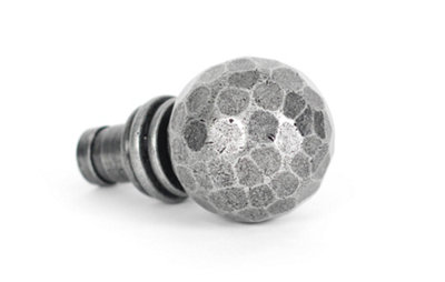 From The Anvil Pewter Hammered Ball Curtain Finial (pair)