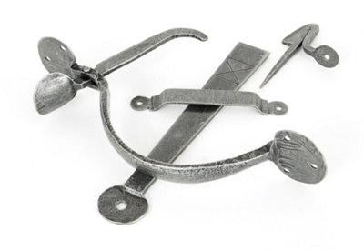 From The Anvil Pewter Heavy Bean Thumblatch