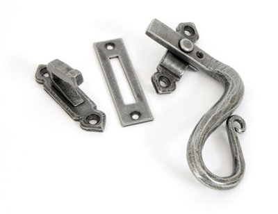 From The Anvil Pewter Locking Shepherd's Crook Fastener - RH