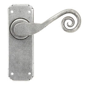 From The Anvil Pewter Monkeytail Lever Latch Set