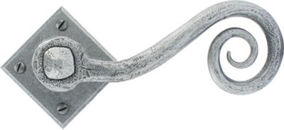 From The Anvil Pewter Monkeytail Lever on Rose Set (Diamond)