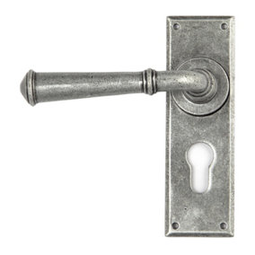 From The Anvil Pewter Regency Lever Euro Lock Set