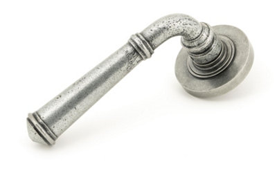 From The Anvil Pewter Regency Lever on Rose Set (Plain)