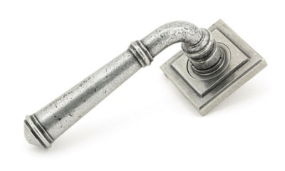 From The Anvil Pewter Regency Lever on Rose Set (Square)