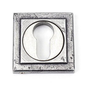 From The Anvil Pewter Round Euro Escutcheon (Square)