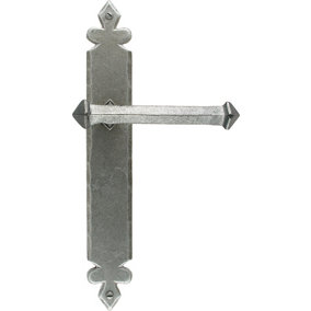 From The Anvil Pewter Tudor Lever Latch Set