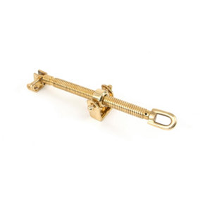 From The Anvil Polished Brass 12 Inch Fanlight Screw Opener