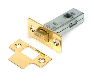 From The Anvil Polished Brass 2 1/2" Tubular Mortice Latch