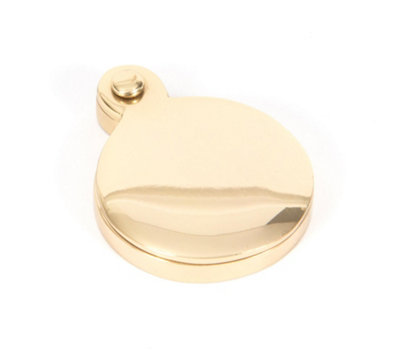 From The Anvil Polished Brass 30mm Round Escutcheon