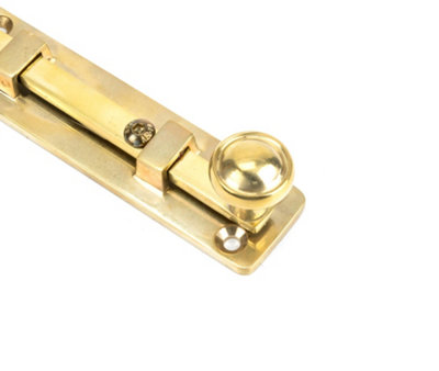 From The Anvil Polished Brass 4 Inch Universal Bolt
