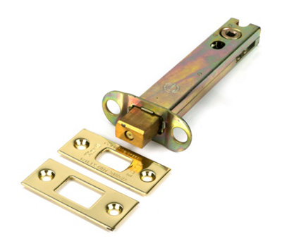 From The Anvil Polished Brass 5" Heavy Duty Tubular Deadbolt