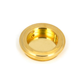 From The Anvil Polished Brass 60mm Art Deco Round Pull