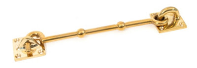 From The Anvil Polished Brass 8 Inch Cabin Hook