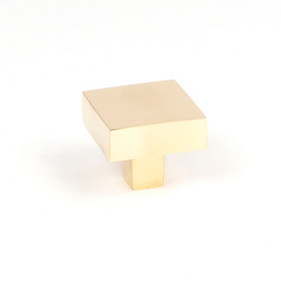 From The Anvil Polished Brass Albers Cabinet Knob - 35mm