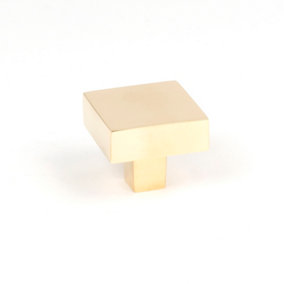 From The Anvil Polished Brass Albers Cabinet Knob - 35mm