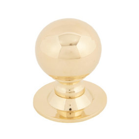 From The Anvil Polished Brass Ball Cabinet Knob 31mm