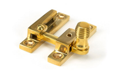 From The Anvil Polished Brass Beehive Quadrant Fastener - Narrow