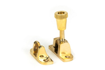 From The Anvil Polished Brass Brompton Brighton Fastener (Radiused)