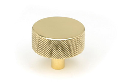 From The Anvil Polished Brass Brompton Cabinet Knob - 38mm (No rose)