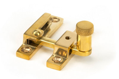 From The Anvil Polished Brass Brompton Quadrant Fastener - Narrow