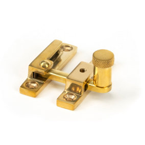 From The Anvil Polished Brass Brompton Quadrant Fastener - Narrow