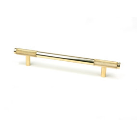 From The Anvil Polished Brass Half Brompton Pull Handle - Medium