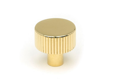 From The Anvil Polished Brass Judd Cabinet Knob - 25mm (No Rose)