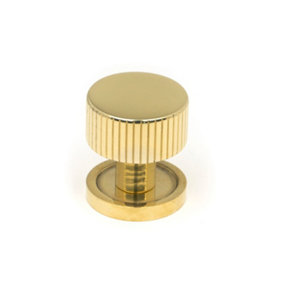 From The Anvil Polished Brass Judd Cabinet Knob - 25mm (Plain)