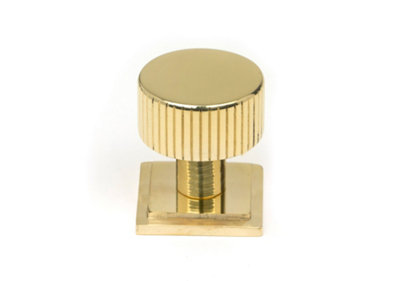 From The Anvil Polished Brass Judd Cabinet Knob - 25mm (Square)