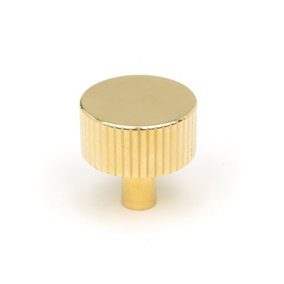 From The Anvil Polished Brass Judd Cabinet Knob - 32mm (No Rose)
