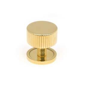 From The Anvil Polished Brass Judd Cabinet Knob - 32mm (Plain)