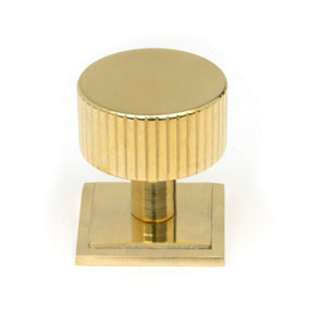 From The Anvil Polished Brass Judd Cabinet Knob - 32mm (Square)