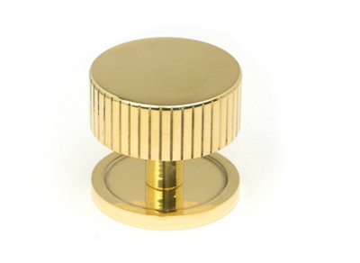 From The Anvil Polished Brass Judd Cabinet Knob - 38mm (Plain)