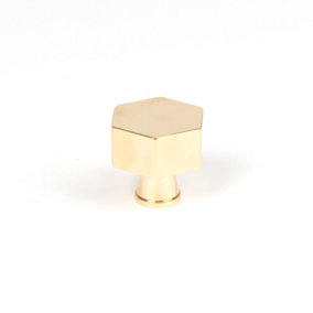 From The Anvil Polished Brass Kahlo Cabinet Knob - 32mm