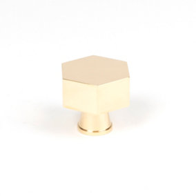 From The Anvil Polished Brass Kahlo Cabinet Knob - 38mm