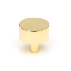 From The Anvil Polished Brass Kelso Cabinet Knob - 32mm (No Rose)