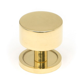 From The Anvil Polished Brass Kelso Cabinet Knob - 32mm (Plain)