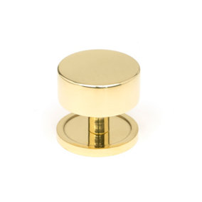 From The Anvil Polished Brass Kelso Cabinet Knob - 38mm (Plain)