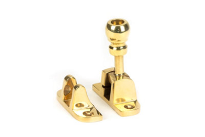 From The Anvil Polished Brass Mushroom Brighton Fastener (Radiused)