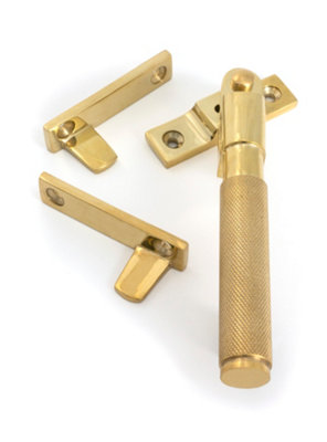 From The Anvil Polished Brass Night-Vent Locking Brompton Fastener
