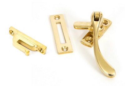 From The Anvil Polished Brass Peardrop Fastener